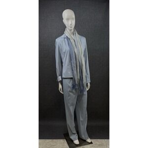 Doncaster Women's Light Blue Suit Set Dress Pants and Jacket + scarf, size: 10P